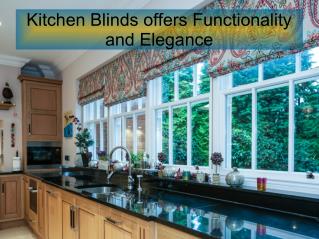Kitchen Blinds offers Functionality and Elegance