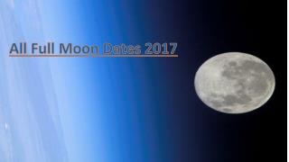 Next Full Moon Calendar