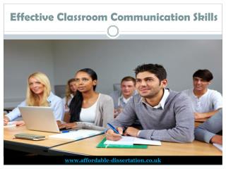 Effective Classroom Communication Skills