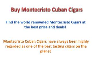 Buy Montecristo Cigars