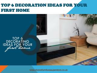 TOP 6 Decoration Ideas for Your First Home
