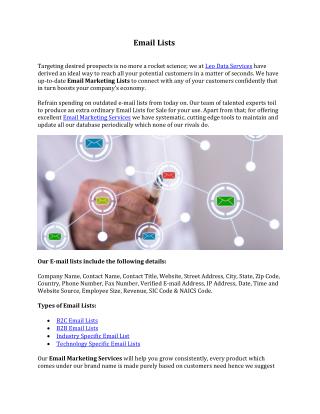 Email Lists - Leo Data Services