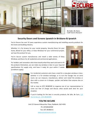 Security Doors and Screens Ipswich in Brisbane & Ipswich