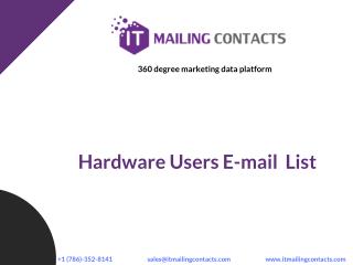 Hitachi Hardware Users List