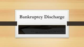 Bankruptcy Discharge