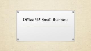 Office 365 Small Business