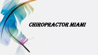 Chiropractor Miami