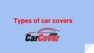 Types of car cover