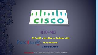 Cisco 810-403 Pass4surekey Selling Business Outcomes