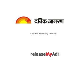 Book Dainik Jagran Classified ads at lowest rates.