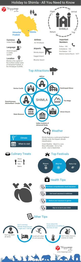 Shimla Travelling Infographic - Trippongo