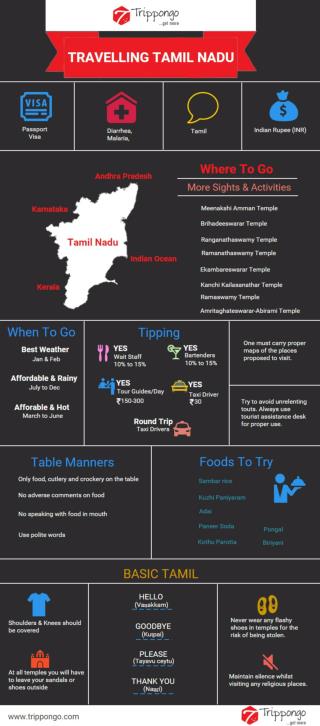Tamil Nadu Travelling Infographic - Trippongo