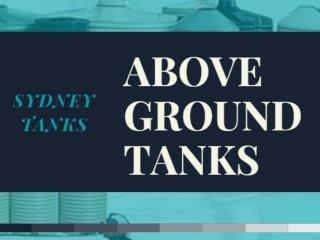 Above Ground water tanks - SYDNEY TANKS