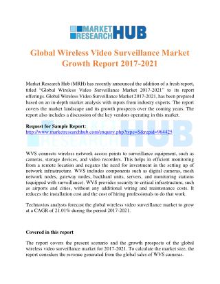 Global Wireless Video Surveillance Market Growth Report 2017-2021