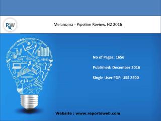 Melanoma — Therapeutics under Development by Companies