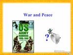 Module 6 War and Peace