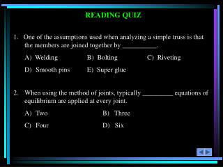 READING QUIZ