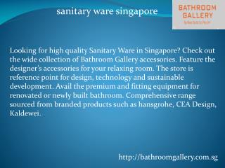 Sanitary Ware Singapore