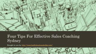 Four Tips For Effective Sales Coaching Sydney