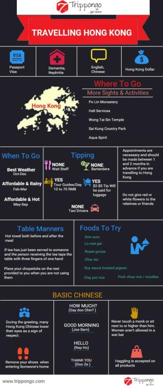Hong Kong Travelling Infographic - Trippongo