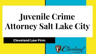 Juvenile Crime Attorney Salt Lake City