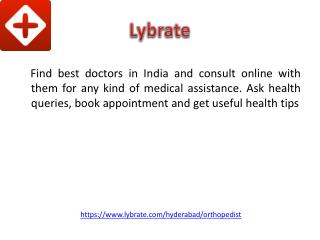 Best Orthopedic Doctors in Hyderabad - Lybrate