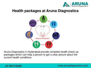 Health checkup packages in Hyderabad – Aruna Diagnostics