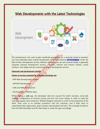 Web Development with the Latest Technologies | iMedia Designs