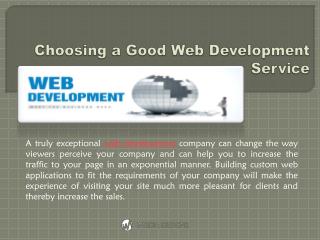 Choosing a Good Web Development Service | iMedia Designs