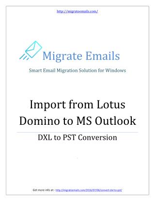 DXL to PST Converter Tool
