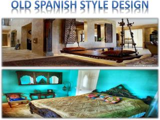 old spanish style design