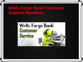 Wells Fargo Bank Customer Support Numbers