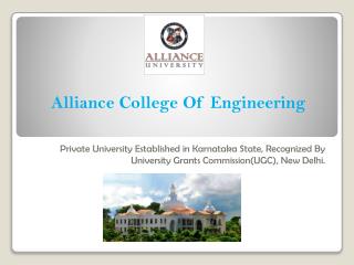 Alliance College of engineering