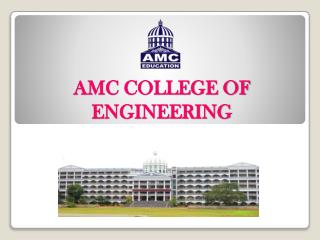 AMC ENGINEERING COLLEGE