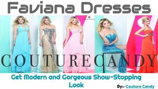 Be Fashionable With Designer Faviana Prom Couture Dresses