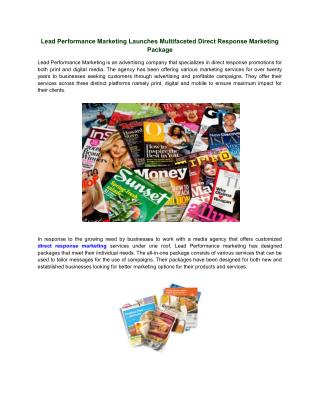 Multifaceted Direct Response Marketing Package