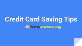 Credit Card Saving Tips