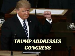Trump addresses Congress