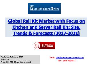 Kitchen and Server Rail Kit Industry: Global Market Trends Analysis & 2021 Forecasts Report