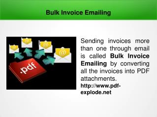 Bulk Invoice Emailing