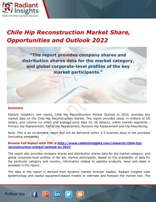 Chile Hip Reconstruction Market Share and Size, Research Report