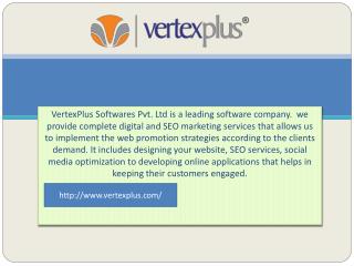 Services provided by VertexPlus