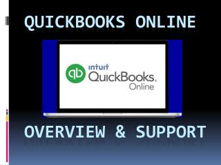 QUickBooks online- overview & support