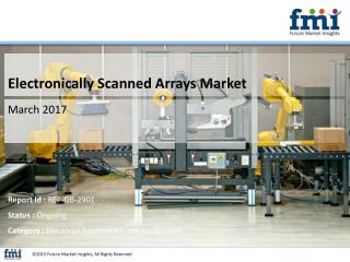 Impact of Existing and Emerging Electronically Scanned Arrays Market Trends and Forecast 2017-2027