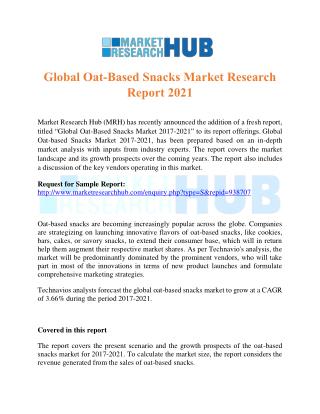 Global Oat-Based Snacks Market Research Report 2021