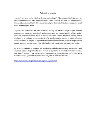 human adjuvant disease