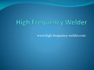 High Frequency Welding Machine