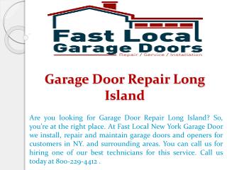 Garage Door Repair Long Island