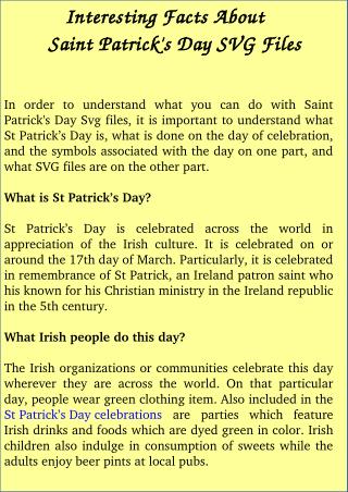 Know About Amazing Facts of St. Patrick's Day