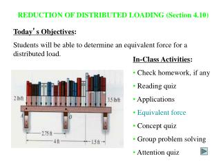REDUCTION OF DISTRIBUTED LOADING (Section 4.10)